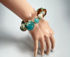 Sobral - Eteria "Spheres" Studio Creation Elasticated Resin Bracelet ( 000000 )