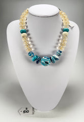 Sobral - Planets "Land & Water" Studio Creation Resin Necklace ( 000000 )