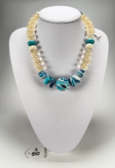 Sobral - Planets "Land & Water" Studio Creation Resin Necklace ( 000000 )