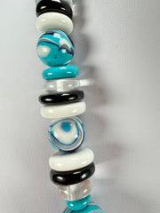 Sobral - Eteria "Celestial" Blue Studio Creation Resin Necklace ( 005481 )
