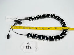 Sobral - Street "Catedral" Black Resin Necklace ( 004311 )
