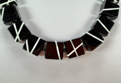 Sobral - Street "Catedral" Black Resin Necklace ( 004311 )