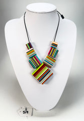 Sobral - Pop Art "Jackson" Resin Necklace ( 004295 )