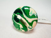 Sobral - Onda Verde "Onda Circle" Green Resin Ring ( 005324 ) - Size UK Q / US 8