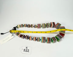 Sobral - Pop Art "K" Multi Cubes Resin Necklace ( 003624 )