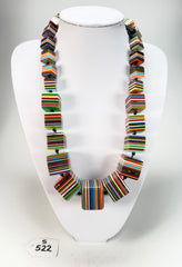Sobral - Pop Art "K" Multi Cubes Resin Necklace ( 003624 )