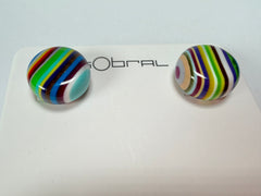 Sobral - Pop Art "Dots" Resin Earrings ( 005355 )