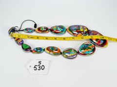 Sobral - Multi-Colour "Gabriele K" Resin Necklace ( 003616 )