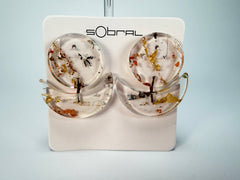 Sobral - Minas Gerais "Sombra" Resin Earrings ( 005036 )