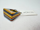 Sobral - Pop Art "Carre" Resin Ring ( 001828 ) - Size UK S / US 9