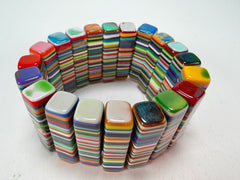 Sobral - Pop Art "Studio Creation" Elasticated Resin Bracelet ( 000000 )