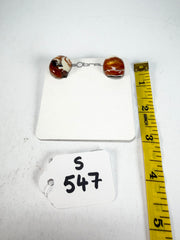 Sobral - Carmelo "Wave" Resin Clip On Earrings ( 005331 )