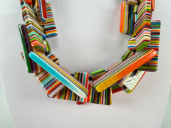 Sobral - Pop Art "Neoconcretismo" Resin Necklace ( 003885 )