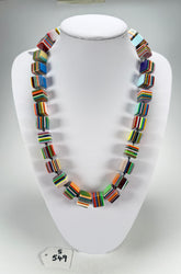 Sobral - Pop Art "Popinho" Small Cubes Resin Necklace ( 000046 )