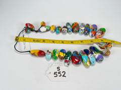 Sobral - Multi-Colour "Monica Efeitos" Pollock Resin Necklace ( 005412 )
