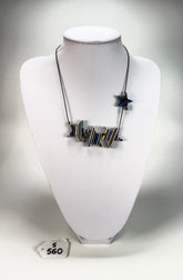 Sobral - Pop Art Noite "4 Estrelas" Resin Necklace ( 004852 )
