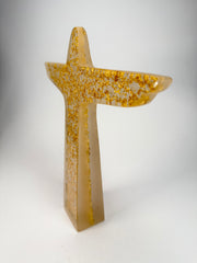 Sobral - Landmark "Cristo" Metalique Cristal & Gold Extra Large 28cm Statue Ornament ( 004015 )
