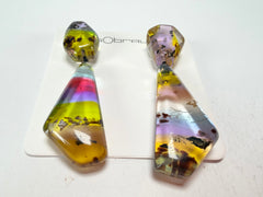 Sobral - Sobralita "Itaqui" Resin Earrings ( 005383 )
