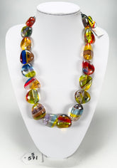 Sobral - Sobralita "Studio Pebbles" Resin Necklace ( 005224 )