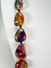 Sobral - Sobralita "Studio Long Pebbles" Resin Necklace ( 000000 )