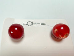 Sobral - Planets "Orbitalis" Marte Resin Earrings ( 005456 )