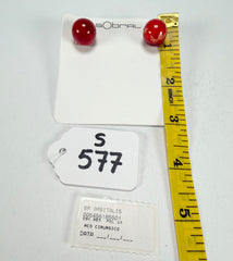 Sobral - Planets "Orbitalis" Marte Resin Earrings ( 005456 )