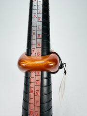 Sobral - Honey "Wave" Resin Ring ( 005325 ) - Size UK P / US 7.5