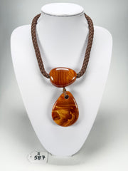 Sobral - Honey "Bee" Resin Necklace ( 005504 )