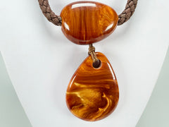Sobral - Honey "Bee" Resin Necklace ( 005504 )