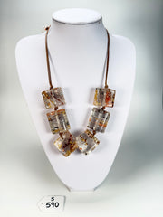 Sobral - Minas Gerais "Capitólio" Resin Necklace ( 005544 )