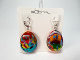 Sobral - Multi-Colour "Inusitado" K Resin Earrings ( 004195 )