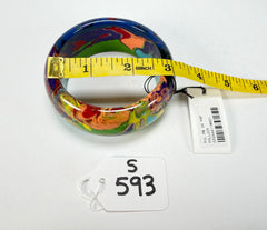 Sobral - Multi-Colour "PB34 Pollock" Resin Solid Bangle ( 002444 )