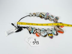 Sobral - Studio Creation "Monica" Crackle Effect Resin Necklace ( 000000 )