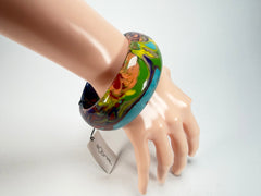 Sobral - Multi-Colour "PB34 Pollock" Resin Solid Bangle ( 002444 )