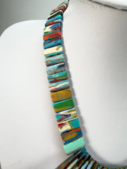 Sobral - Multi-Colour "Ticuna" Pollock Resin Necklace ( 004869 )