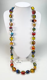 Sobral - Sobralita "Studio Long Pebbles" Resin Necklace ( 000000 )