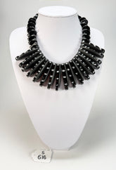 Sobral - Studio Creation "Ribera" Black Resin Necklace ( 000000 )