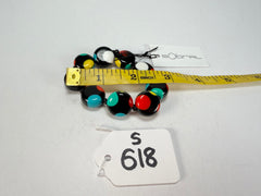 Sobral - Dots "Mini Dots" Multi Colour Elasticated Resin Bracelet ( 000000 )