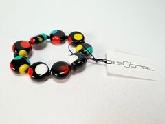 Sobral - Dots "Mini Dots" Multi Colour Elasticated Resin Bracelet ( 000000 )