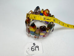Sobral - Sobralita "Coffinita" Studio Creation Elasticated Resin Bracelet ( 000000 )