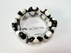Sobral - Dots "Dots" Black & White Elasticated Resin Bracelet ( 005362 )