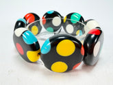 Sobral - Dots "Dots" Multi Colour Elasticated Resin Bracelet ( 005362 )