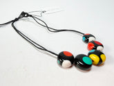 Sobral - Dots "Pointé" Multi Colour Resin Bracelet On Cord ( 000000 )