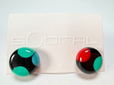 Sobral - Dots "Dots" Multi Colour Resin Earrings ( 005355 )
