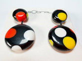 Sobral - Dots "Obsession" Multi Colour Resin Earrings ( 005356 )