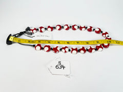 Sobral - Dots "Yoi" Red & White Resin Necklace ( 005358 )