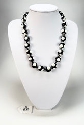 Sobral - Dots "Yoi" Black & White Resin Necklace ( 005358 )