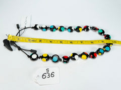 Sobral - Dots "Yoi" Multi Colour Resin Necklace ( 005358 )