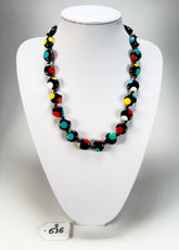 Sobral - Dots "Yoi" Multi Colour Resin Necklace ( 005358 )