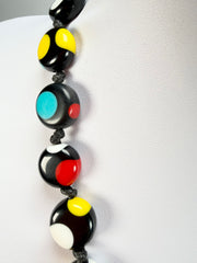 Sobral - Dots "Yoi" Multi Colour Resin Necklace ( 005358 )